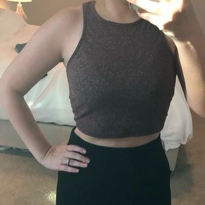 Maroon crop top